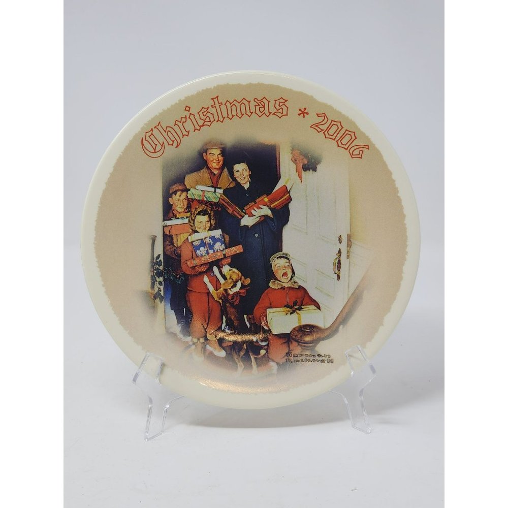 Knowles Norman Rockwell Collector Plate "Merry Christmas Grandma" Christmas 2006